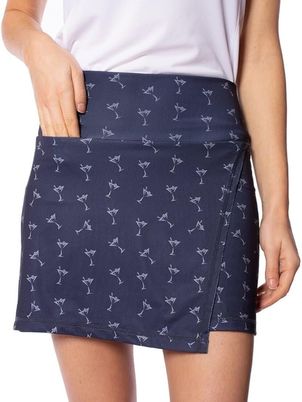 Golftini Skort Womens Medium Navy Golf Tennis Athletic Skirt
